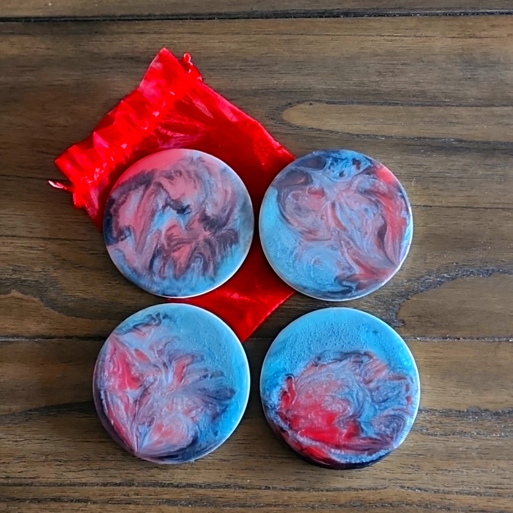 Set of 4 Ceramic resin coasters